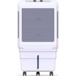 Bajaj DMH 85X 85L Desert Air Cooler | High Air Delivery with Turbo Fan Technology | 3-Side Honeycomb Cooling & 4-Way Swing | Inverter Compatible | 1 Year Warranty【White】