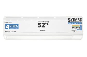 Voltas 185V Vectra CAR 1.5 ton 5 star,New star rated, inverter Split AC|4-IN-1 Adjustable modeHigh ambient Cooling-cools even at 52°C|Anti dust filter with Anti-microbial coating|Copper Coil|White