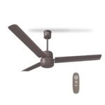Havells REO BLDC 1200MM 5 Star Rated Ceiling Fan| Air Flow: 220 CMM| Speed: 350 RPM|Watt: 33W| Reverse Rotation Mode| Timer Setting| 2 Year Door Step Warranty By Manufacturer (Unnovate, Stone Grey)