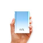 FLiX UltraCharge Duotone 20,000mAh 22.5W QC Pocket Power Delivery PPS Power Bank, Type C Input & Output, LED Percentage Display, Compatible iPhone, Samsung, Google (White + Blue)