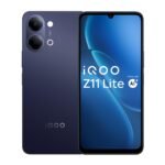 iQOO Z11 Lite 44W 5G (Midnight Blue, 6GB RAM, 128GB Storage) | 6500mAh Battery with 44W Fast Charging* | Dimensity 6300 with 579k+ AnTuTu Score* | OriginOS 6.0 with AI Creation* & Private Space*