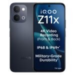 iQOO Z11x 5G (Titan Black, 8GB RAM, 128 GB Storage) | Dimensity 7400-Turbo Processor | 7200 mAh Battery | 4K Video Recording Front & Back | IP68 & IP69+ | Powered by OriginOS 6