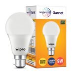 wipro Garnet 9W LED Bulb for Home & Office |Warm White (2700K) | B22 Base|220 Degree Light Coverage |4Kv Surge Protection |400V High Voltage Protection |Energy Efficient | Pack of 1