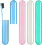 Stewit® Premium Toothbrush Container Toothbrush Cap, Caps, Cover, Covers, Case, Holder, Cases, Travel, Home use Kitchen Tools (Pack of 4)