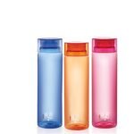 CELLO H2O Water Bottles Set of 3 Pcs For Daily Use, 1000ml Each Multicolor | Stylish & Unbreakable BPA-Free Leakproof Refrigerator Safe Pet Water Bottle For School, Office, Kitchen & Travel