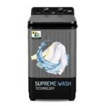 VW 8.5 kg Top Load Washer Only with Powerful Wash, V8 SupremeWash, Black/Grey