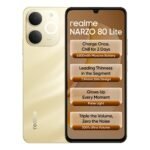 realme NARZO 80 Lite 4G (Beach Gold 2026, 4GB+64GB) | 6300mAh Segment’s Biggest Battery | 7.94mm Slim Design | 300% Ultra Volume | Pulse Light: 9 Colors, 5 Glow Modes | Ai Assist