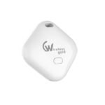 Air Tag for Apple with Loud Buzzer, Works with Apple Find My(No App Required), Worldwide Tracking for Keys, Wallets, Luggage, Pets and More, No Sim Needed, Replaceable Battery(White)