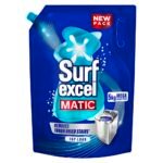 Surf Excel Matic Top Load Liquid Detergent 5Kg Refill Pouch, Specially designed to remove Tough Dried Stains, 1st time in Washing Machine