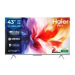 Haier 108 cm (43) P7GT Series 4K Ultra HD Smart LED Google TV 43P7GT-P (Grey)