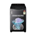 Haier 9 Kg Oceanus Wave Drum 15 Min Quick Wash Fully Automatic Top Load Washing Machine, Dark Jade Silver (ETL90-C8S8)