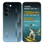 realme narzo 100 Lite 5G (Thunder Black,4GB+64GB) | 7000mAh Titan Battery | 4 Years, Zero Lag | 144 Hz Ultra Smooth Display | 6 nm Octa-core 5G Chipset | Color Pop Design | VC Cooling