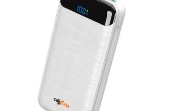 CALLMATE Chargemaster 200 Fast Charing 20000mAh Power Bank, 23W (2X QC3.0 USB Output & Type C PD), Power Delivery, Quick Charge for iPhone, Android & Other Devices (Lithium Polymer) (White)