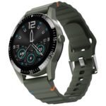 Fire-Boltt Talk Round Smart Watch 1.39″ TFT Display with Bluetooth Calling, Dual Button, Voice Assistance, SPO₂ & Heart Rate Monitor, 120+ Sports Modes, Smartwatch for Men & Women – Green