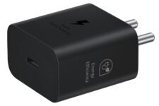 Samsung Original 25W USB Type-C Travel Adaptor Without Cable for Google Pixel, Xiaomi, Motorola, iPhone, Samsung Galaxy Tab S/A Series, Galaxy S10/M54/M55/A80/A90/S25/S24, Black