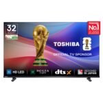 Toshiba 80 cm (32 Inches) HD Ready Smart LED TV | Dolby Audio & DTS Virtual:X | Game Mode | REGZA Engine | VIDAA OS | 32V35RP (Black)
