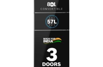 Bosch 335L 3 Star Frost Free Triple Door Maxflex Refrigerator | 8-in-1 Convertible | 57L Extra Flexible Zone | VitaFresh | 18 Hrs Cooling Retention | VarioInverter (CMC36K23VI,Black Pearl,2026 Model)