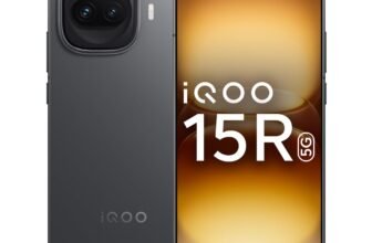 iQOO 15R (Dark Knight 2026, 8GB RAM, 256GB Storage) | Snapdragon® 8 Gen 5 Processor | India’s Slimmest Smartphone in 7600mAh Battery* | Segment’s Most Stable 144FPS Gaming*