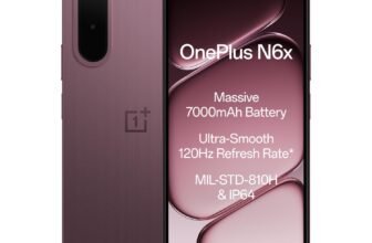 OnePlus N6x | 4GB+128GB | Burgundy Red | 7000mAh Battery | Power for Days | 48-Months Smoothness | Smooth 120Hz Display | Largest 5300mm2 Cooling System | Military-Grade Durability