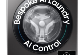 Samsung 8 kg, 5 star, AI Control, AI Eco Bubble, Wi-Fi, Digital Inverter, Motor, Fully-Automatic Front Load Washing Machine (WW80T504DAX1TL, Hygiene Steam, Inox)