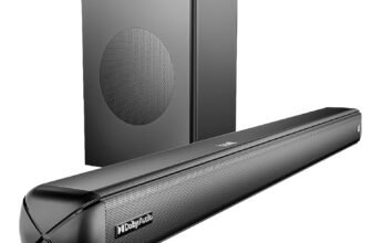 boAt Smartchoice Aavante 2.1 1600D/Orion Plus, Dolby Audio, 160W Signature Sound, 2.1 Channel Wired Subwoofer, Multiple Ports & EQ Modes, Bluetooth Home Theatre Soundbar Speaker (Premium Black)
